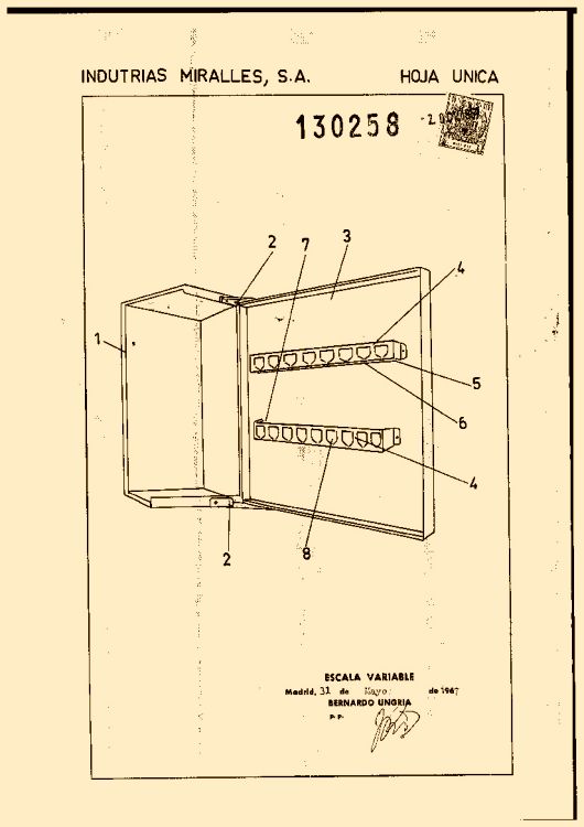 INDUSTRIAS MIRALLES, S. A. 25 patentes, modelos y/o diseños.