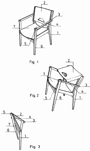 Sillas plegables con asientos rígidos : Patentados.com