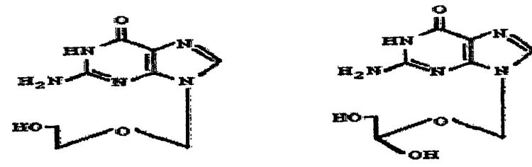 SOLUCION INYECTABLE ESTERIL ESTABLE, LISTA PARA USAR, DE 9-((1,3-DIHIDROXIPROPAN-2-ILOXI)METIL)-2-AMINA-1H-PURIN-6(9H)-ONA; SISTEMA CERRADO PARA ENVASAR SOLUCION; PROCEDIM. ELIMINAR RESIDUOS ALCALINOS CRISTALES DE 9-((1,3-DIHIDROXIPROPAN-2-ILOXI)METIL)-2-AMINA-1H-PURIN-6(9H)-ONA.