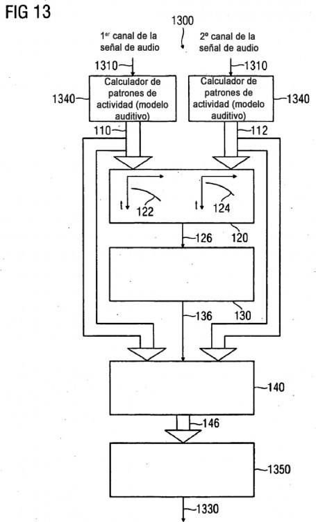 Ilustración 6 de la Galería de ilustraciones de DISPOSITIVO Y PROCEDIMIENTO PARA GENERAR UN PATRÓN DE ACTIVIDAD FILTRADO, SEPARADOR DE FUENTES, PROCEDIMIENTO PARA GENERAR UNA SEÑAL DE AUDIO DEPURADA Y PROGRAMA INFORMÁTICO