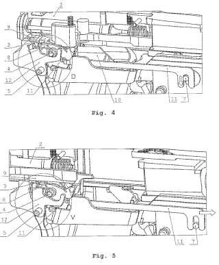 Mecanismo para el desmontaje de una pistola sin accionar el gatillo.