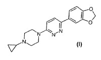 3-(1,3-benzodioxol-5-il)-6-(4-ciclopropilpiperacin-1-il)-piridacina, sus sales y solvatos, y su uso como antagonista del receptor H3 de la histamina.
