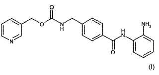 Polimorfo B de N-(2-aminofenil)-4-[N-(piridin-3-il)metoxicarbonilaminometil]benzamida (MS-275).