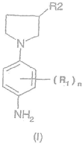 Derivados de para-fenilendiamina con grupo pirrolidinilo substituidos por un radical catiónico y utilización de estos derivados para la coloración de fibras queratínicas.