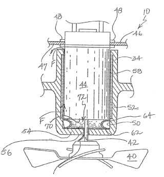 Válvula unidireccional para motor de ventilador de una herramienta accionada por combustión.