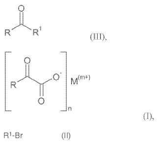 Procedimiento para la preparación de cetonas a partir de alfa-oxacarboxilatos y bromuros de arilo.