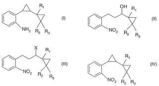 Proceso para la producción de derivados de 2-(2-aminofenil)biciclopropano.