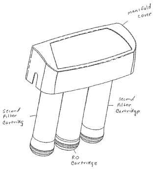 Mecanismo roscado de bloqueo entre un cabezal de filtro y un cartucho de filtro.