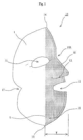 Máscara facial tridimensional y método de fabricación de la misma.