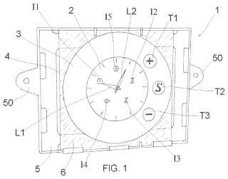 Reloj analógico para aparato electrodoméstico, en particular para un horno.