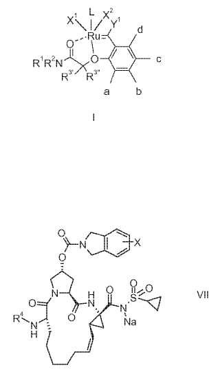 Nuevos complejos de rutenio, como catalizadores para reacciones de metátesis.