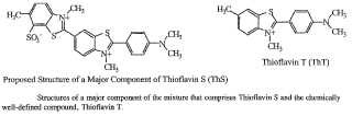 Derivados de tioflavina y su uso en diagnosis y terapia de la enfermedad de alzheimer.
