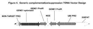 Transgenes de supresión de genes dominantes y métodos para usar los mismos.