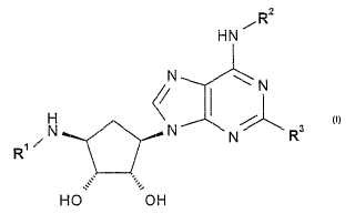 Derivados purina para uso como agonistas del receptor adenosina A-2A.