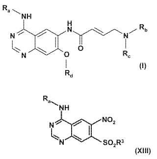 Procedimiento para preparar derivados de quinazolina sustituida con aminocrotonilamino.