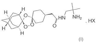Procedimiento para la preparación de agentes anti-malaria de dispiro 1,2,4-trioxolano (sales de OZ277).
