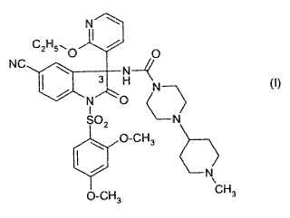 Derivado de oxindol sustituido y su uso como ligando del receptor de vasopresina.