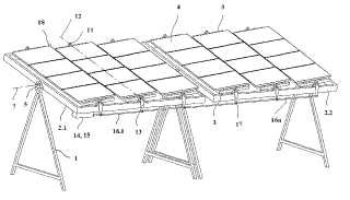 Bastidor orientable para módulos fotovoltaicos.