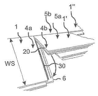 Un método de instalación para conectar paneles de suelo en filas mediante plegado vertical.