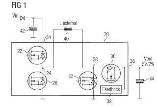 Dispositivo regulador de convertidor de conmutación de tensión de CC-CC, de amplio intevalo de entrada con modos de reducción y elevación.