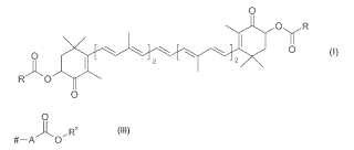 Formulación de derivados de astaxantina y su utilización II.