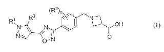 Derivados de pirazol-1,2,4-oxadiazol como agonistas de esfingosina-1-fosfato.