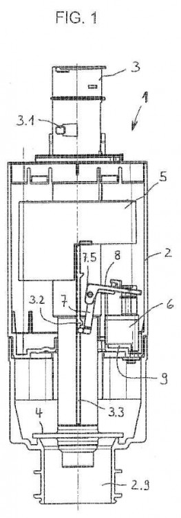 Válvula de desagüe de dos cantidades para una cisterna con un mecanismo mejorado de flotador de control.
