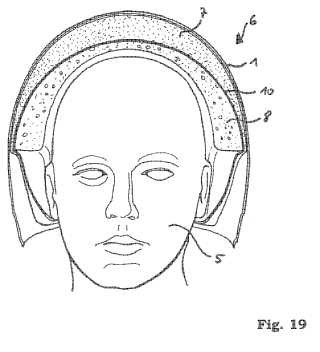 Casco de protección y procedimiento para reducir o impedir una lesión en la cabeza.