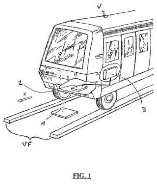 Antena destinada a estar embarcada en un vehículo ferroviario con el fin de localizar dicho vehículo ferroviario a lo largo de una vía férrea equipada con un sistema de balizas en el suelo.