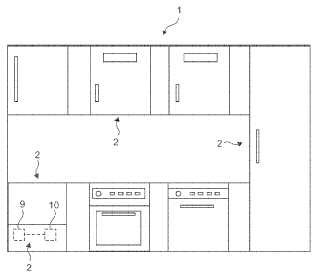 Mueble de cocina modular.