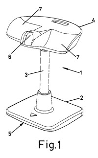 Dispositivo ergonómico de apoyo/asiento.