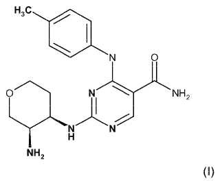 Derivados de pirimidin-carboxamida como inhibidores de la Syk cinasa.