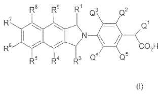 Derivados de benzo[f]isoindol con afinidad por el receptor EP4.