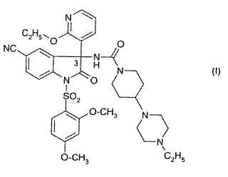 Derivado del oxindol sustituido y su uso como un modulador del receptor de la vasopresina.
