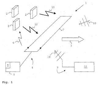 Sistema para determinar una posición de un transpondedor en movimiento.