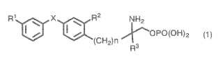 Derivado del éster del ácido aminofosfórico y modulador del receptor de S1P que lo contiene como principio activo.
