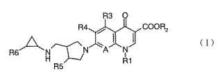 Derivado de ácido 7-(3-ciclopropilaminometil-1-pirrolidinil 4-sustituido)quinoloncarboxílico.
