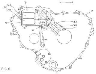Motor de combustión interna para una motocicleta.