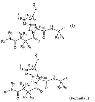 Péptidos de 4-amino-4-oxobutanoilo en calidad de inhibidores de la replicación viral.