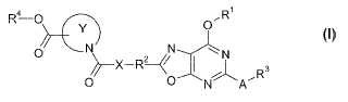 Derivados de ácido carboxílico heterocíclicos con un anillo de oxazolopirimidina 2,5,7-sustituida.