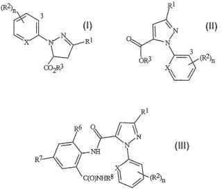 Dihidro-3-halo-1H-pirazol-5-carboxilatos sustituidos, su preparación y uso.
