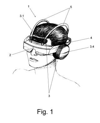 Dispositivo para la sujeción de un equipo para la exploración de la visión, a la cabeza de un usuario.
