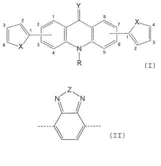 Copolímeros para células solares basados en unidades acridónicas.