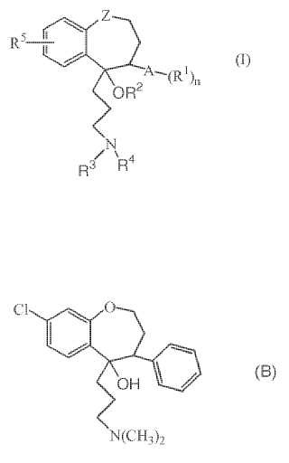 Derivados de benzocicloheptano y benzoxepina.