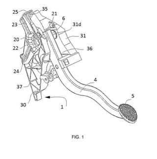 Soporte adaptado para acoplar al menos un pedal a una parte estructural de un vehículo motor.