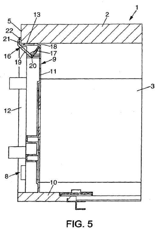 Ilustración 3 de la Galería de ilustraciones de Dispositivo obturador para cajón túnel de persiana enrollable, con elemento de anclaje a la bóveda del cajón túnel, cajón túnel equipado con dicho dispositivo obturador