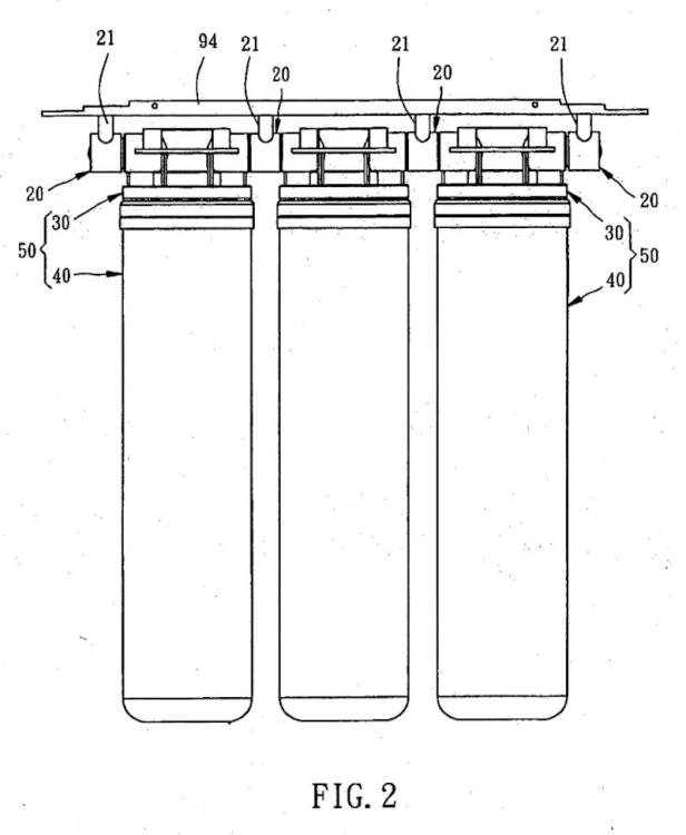 Ilustración 2 de la Galería de ilustraciones de Aparato de purificación de agua que tiene una cubierta superior pivotable