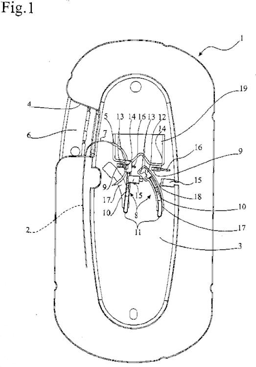 Ilustración 1 de la Galería de ilustraciones de Portador para material de sutura quirúrgica conectado a al menos una aguja