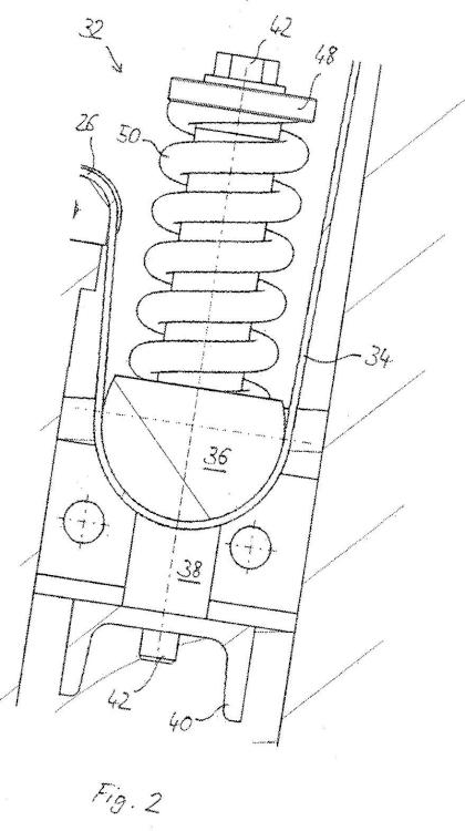 Ilustración 2 de la Galería de ilustraciones de Sistema de fijación de batería para fijar al menos una batería de vehículo