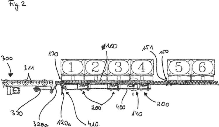 Ilustración 2 de la Galería de ilustraciones de Módulo transportador de rodillos para un sistema transportador de rodillos accionado por gravedad y método para el control de la velocidad